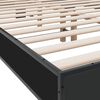 vidaXL Cadre de lit sans matelas noir 120x190 cm