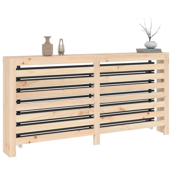vidaXL Cache-radiateur 169x19x84 cm Bois massif de pin