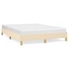 vidaXL Cadre de lit sans matelas cr&egrave;me 140x200 cm tissu