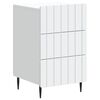 vidaXL Cabinet de chevet Blanc 43 x 41 x 68 cm Bois d'ing&eacute;nierie
