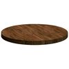 vidaXL Plateau de table Marron fonc&eacute; &Oslash; 70 x 4 cm Bois de ch&ecirc;ne massif