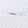 vidaXL Surmatelas Blanc 180 x 200 cm Tissu Jacquard