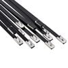 vidaXL Attache de c&acirc;ble 12 pc 4,6 x 200 mm Noir