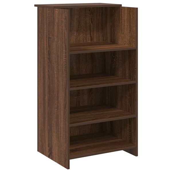 vidaXL Bureau de r&eacute;ception ch&ecirc;ne brun 55x50x103,5 cm bois d'ing&eacute;nierie