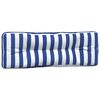 vidaXL Coussins de palette lot de 3 rayures bleues et blanches tissu