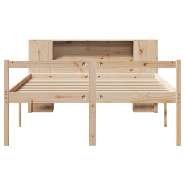 vidaXL Lit biblioth&egrave;que sans matelas 160x200 cm bois massif de pin