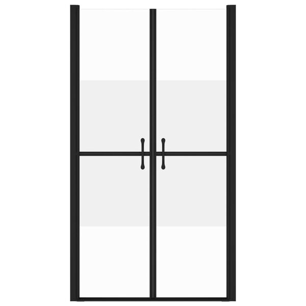 vidaXL Porte de douche ESG demi-dépoli (68-71)x190 cm
