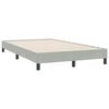 vidaXL Sommier &agrave; lattes de lit et matelas gris clair 120x220cm velours