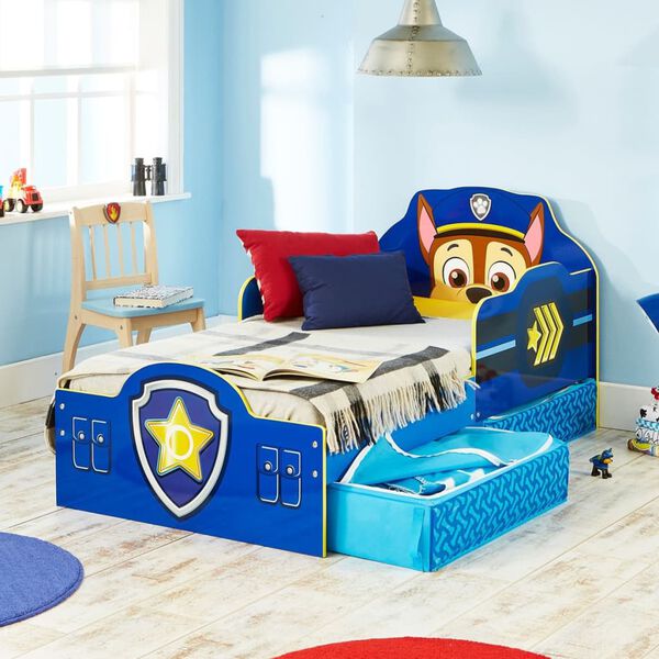 Paw Patrol Lit pour tout petits avec tiroirs 145x68x77 cm Bleu