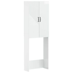 vidaXL Armoire de toilette HAARLEM Blanc brillant 66 x 25,5 x 190 cm