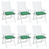 vidaXL Coussins de palette lot de 6 vert 50x50x7 cm tissu oxford