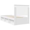vidaXL Cadre de lit Blanc 90 x 190 cm Bois de pin massif