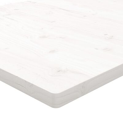 vidaXL Dessus de table blanc 60x60x2,5 cm bois de pin massif