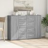 vidaXL Buffets 2 pcs sonoma gris 60x31x84 cm bois d'ing&eacute;nierie