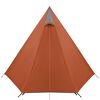 vidaXL Tente de camping 3 personnes gris et orange imperméable