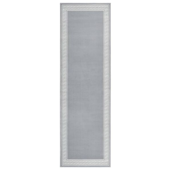 vidaXL Tapis BCF Gris avec motif 100x350 cm