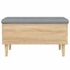 vidaXL Banc de rangement ch&ecirc;ne sonoma 82x42x46 cm bois d'ing&eacute;nierie