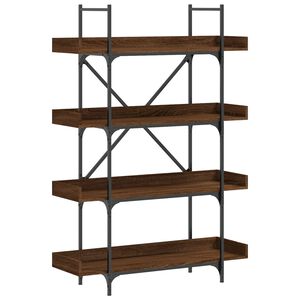 vidaXL Bookcase 4 niveaux Medium Brown Oak
