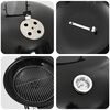 vidaXL Grill ext&eacute;rieur avec roue Noir 91 x 71 x 107 cm M&eacute;tal