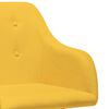 vidaXL Chaise &agrave; bascule Jaune Tissu