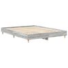 vidaXL Cadre de lit sans matelas sonoma gris 150x200 cm