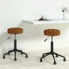 vidaXL Chaises pivotantes &agrave; manger lot de 2 marron velours