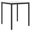 vidaXL Table de salle &agrave; manger / Table de repas Blanc 70 x 70 x 75 cm
