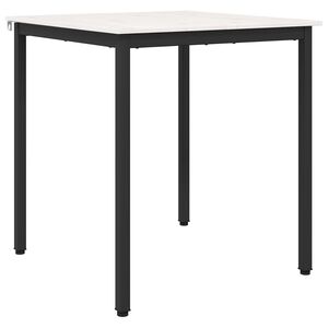 vidaXL Table de salle &agrave; manger / Table de repas Blanc 70 x 70 x 75 cm