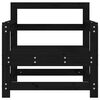 vidaXL Chaises de jardin lot de 2 noir bois massif de pin