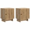 vidaXL Cabinet de chevet 2 pcs Ch&ecirc;ne artisanal 43 x 34,5 x 50 cm