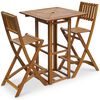 vidaXL Mobilier de bistro 3 pcs Bois d'acacia solide