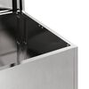 vidaXL Boîte de Rangement Extérieure Argent 80 x 50,5 x 50 cm Acier