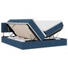 vidaXL Lit de Rangement Bleu 180 x 200 cm Cuir synth&eacute;tique