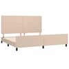 vidaXL Cadre de lit sans matelas cappuccino 200x200 cm similicuir