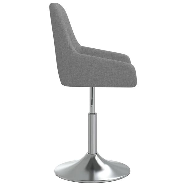 vidaXL Tabouret de bar Gris fonc&eacute; Tissu
