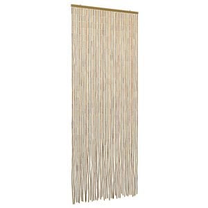 vidaXL Rideau de porte anti-insectes multicolore 90 x 200 cm Bambou