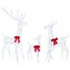 vidaXL Famille de rennes de No&euml;l &agrave; LED 700 LED Blanc froid