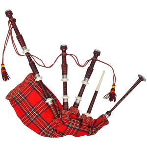 vidaXL Cornemuse &eacute;cossaise Great Highland Tartan rouge Royal Steward