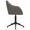 vidaXL Chaise pivotante de bureau Gris fonc&eacute; Velours