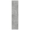 vidaXL Buffet haut gris béton 80x42,5x185 cm bois d'ingénierie