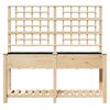 vidaXL Cache-pot de jardin avec &eacute;tag&egrave;re Beige 161 x 46 x 152,5 cm