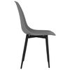 vidaXL Chaises &agrave; manger lot de 6 gris PP