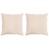 vidaXL Oreiller 2 pc 40 x 40 cm Toutes saisons Fibre de Kapok Beige