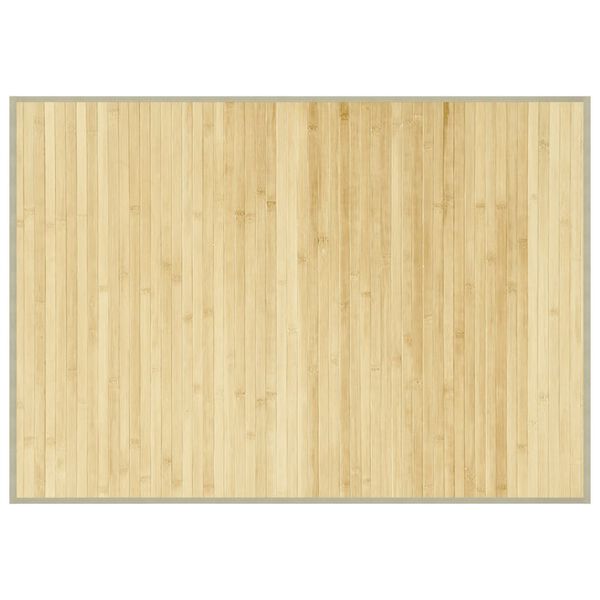vidaXL Tapis rectangulaire naturel clair 70x100 cm bambou