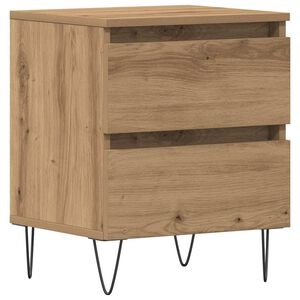 vidaXL Cabinet de chevet avec tiroir ch&ecirc;ne artisanal 40 x 35 x 50 cm