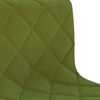 vidaXL Chaises pivotantes &agrave; manger lot de 4 vert clair velours