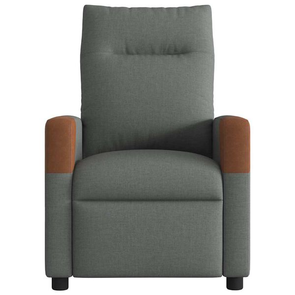 vidaXL Fauteuil inclinable Gris foncé 69 x 86 x 100 cm tissu