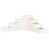 vidaXL Jardini&egrave;re 4 niveaux 80,5x79x36 cm blanc bois de pin massif
