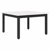 vidaXL Table basse Blanc 60 x 60 x 36 cm Bois de pin massif