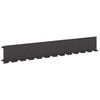 vidaXL Bordure de Pelouse 10 pc 102 x 15 x 4 cm Acier Noir